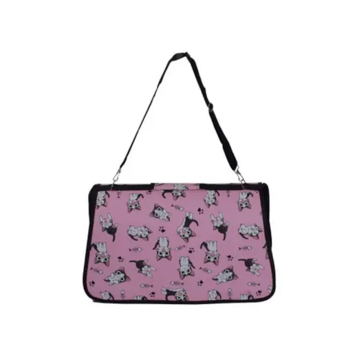 Cat Carrier Bag Large Pink Back